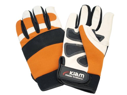 Kiam - Guantes de seguridad para motosierra, talla mediana