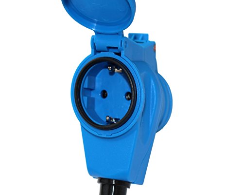 CEE Camping Kabel 10m H07 3×2,5mm mit CEE Winkelkupplung Caravan Boot - 3