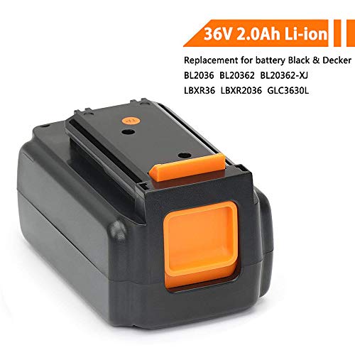 POWERGIANT 36V 2.0Ah Li-ion Batería para Black & Decker BL2036 BL2036-XJ BL1336 LBXR36 LBX2040 GLC3630L20-QW GWC3600L