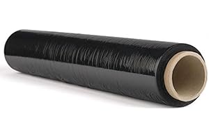 Coribi - Film Étirable Noir Opaque 50cmx150m et Épaisseur de 23 Microns µ (1, noir opaque)