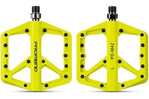 MotuTech Pedali per bicicletta MTB in Nylon Antiscivolo BMX Spinning Superficie Espansa Assi in Acciaio al Cromo-Molibdeno Bearing