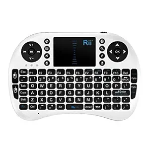 Aerizo U89 Wireless Bluetooth Touchpad Keyboard with USB Drive Port/Rechargeable Lithium-Ion Battery for PC/Laptop/Smartphone/Tablet (Multi Color)