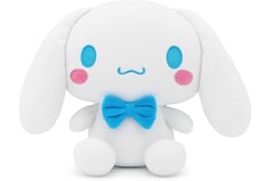 SIMPLY TOYS Official Sanrio Cinnamoroll Plush 15cm | Soft White Stuffed Toy with Blue Bowtie | Cute Cinnamoroll Plushie for Kids, Teens, Adults, Collectors | Hello Kitty Sanrio Teddy Gift & Decor
