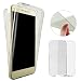 Produktbild Fraelc® Huawei P8 Lite 2017 Hülle Vorne und Hinten Doppelseitig TPU Schutzhülle 360° Full Body Crystal Clear Cover Transparent Gel Silikon Komplettschutz Handyhülle - Schwarz