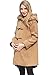Sweet Mommy Big Hooded Maternity and Mother's Duffle Coat with baby pouch CAMELL