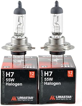 2 H7 55 W 12Volt Clear Halogen Light Bulbs for LAND ROVER DISCOVERY III (TAA), Range Rover III (LM), Range Rover Sport (LS)