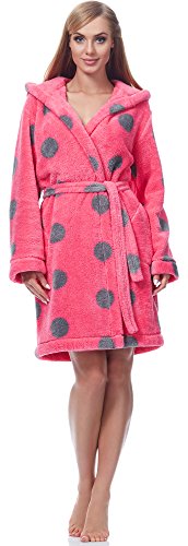 Preisvergleich Produktbild L&L Damen Bademantel LL0098 (5234 / Amaranth / Onyx, L)