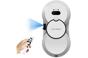LIECTROUX HCR-10 Elektrisk fönstertvättmaskin, ultraljudsvattenspray, AI-routing, borstlös motor, vattentank 30 ml