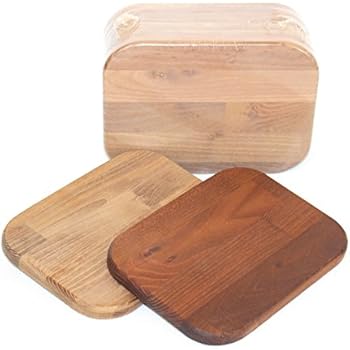 Frühstücksbrett, Set mit 6 Stück aus Massivholz (naturbelassen) - Buche