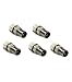 Produktbild com-four® TV Antennen Koax Metall Adapter Schraubanschluß (Stecker - Silberfarben - 5 Stück)