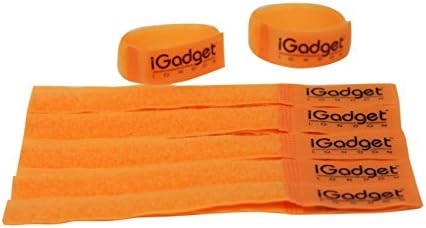 iGADGETHeavy Duty Reusable Hook and Loop Strap - 10 Pk