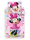 Disney - Parure da letto a tema Minnie, copripiumino