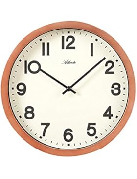 Atlanta Wanduhr Quarz Kupfer Analog Mineralglas - 4435