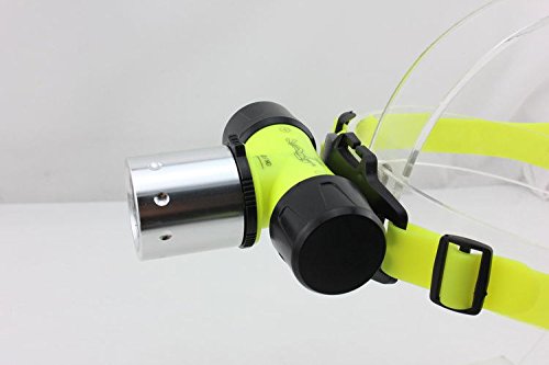 CREE T6 U2 LED Wasserdichte Tauchen Unterwasser Scheinwerfer Licht Torch LED (100-200 Meter)Waterproof LED Schwimmen Tauchen Taucherleuchten Head Light Taschenlampe mit 3 Lichtmodus