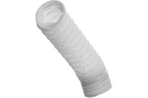 EUROPLAST Ø 100mm Condotto d'aria Flessibile per Cappa da Cucina, Condizionatore d'aria, Aspiratore, Asciugatrice - Tubo di Scarico da 3m - Condotto di Ventilazione - PVC
