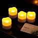 Produktbild DFL 1,5 cm LED Teelichter Kerzen, flackernde flammenlose Kerze elektronisch, batteriebetrieben, mit Timer,Beige