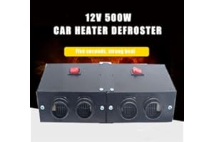 Riloer Kit Riscaldatore Auto Ad Alta Potenza Riscaldatore Veloce Ventola Sbrinamento Automobile Parabrezza Sbrinatore Parabrezza Invernale Sbrinatore 12V 500W