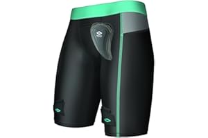 Shock Doctor Damen Sd30060, Beckenschutz Hockey-Shorts, Schwarz/Orange, Adult: S