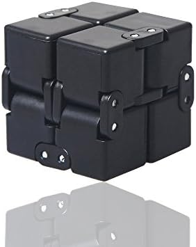 szwanju Fidget Cube in Style With Infinity Fidget Cube Stress Relief and Anxiety Toy for children and- Killing Time Toys Infinite Cube For ADD, ADHD, Anxiety, and Autism Adult and Children(Black)
