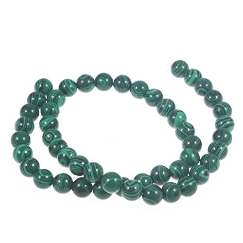 Forever Yung verde Malaquita 8 mm cuentas para pulsera (unos 50 piezas)