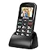 Price comparison product image Mobile Phone for Elderly People, artfone 1400mAh Battery Big Button Mobile Phones Dual SIM Unlocked, SOS Button, Torch Side Buttons, Camera and Charging Dock (Black)