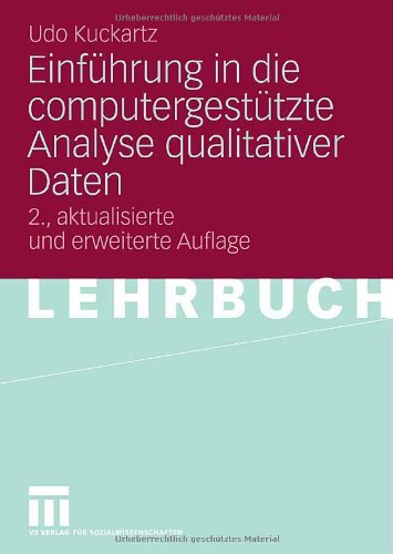 Download Einführung in die computergestützte Analyse qualitativer Daten Download Einführung in die computergestützte Analyse qualitativer Daten
