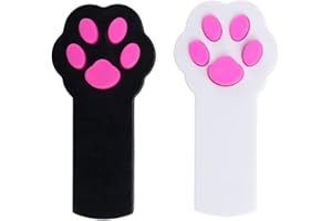 VQEOEOT Puntatore LED Zampa per Gatti e Cani, 2 Pezzi Chaser Interattivo con Luce di Comando