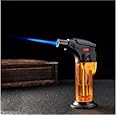Alkey Stylish Butane Lighter Sharp Small Jet Flame Refillable Cigarette Lighter Variation (Jet Flame Torch Barbeque) Multicolour