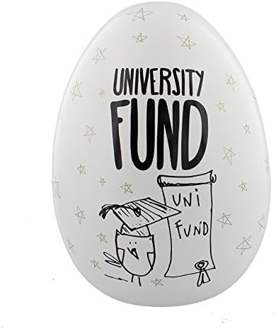 Eggcellent "University Fund" Large Nest Egg Money Pot, Saving Bank
