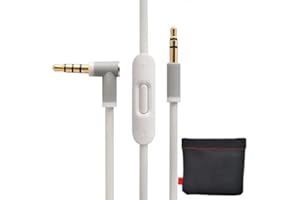 BAOLONGKING Replacement Cable/Wire For Beats Audio Cable+Inline Remote/Microphone for Beats by Dr. Dre Headphone SoloHD/Studio/Pro/Detox/Wireless-Compatible to Apple iPhone And Samsung Galaxy Note (white)