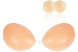 ETRSAIRL Nippelpads, Klebe Bh Rückenfrei, Push-Up Klebe Bh, Große Brust, Brustwarzen Abdeckungen, Unsichtbarer, Nipple Cover für Abendkleid Brautkleid Badeanzug und Rückenfreie,Sticky Bra mit 2Pcs Nippelpads