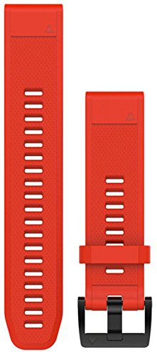 Preisvergleich Produktbild Garmin Silikon-Armband QuickFit-Wechselarmband, Feuerrot, 22 mm