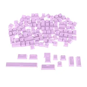 MAXBELL 108-Key ABS Translucent Keycaps Key Cap for Mechanical Keyboard Purple