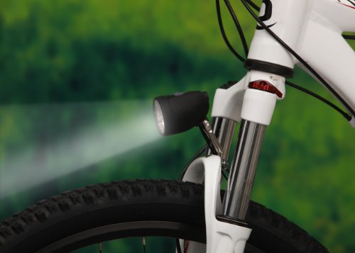 Profex Frontscheinwerfer Sport LED 25Lux Dynamo,Standlicht und Schalter, schwarz, 65018 - 2