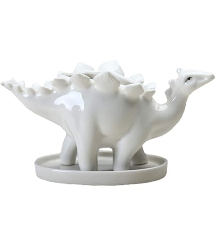 Dinosaurier-Keramik-Pflanztopf Mit Ablaufloch – 15 X 10 X 8 Cm, Süßer Übertopf Für Sukkulenten