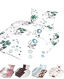 bettwäsche 6 teilig baumwolle Strapazierfähig und pflegeleicht, 60° Waschbar, trocknergeeignet