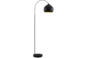 Lindby lampa podłogowa(lampa łukowa)(lampa łukowa) 'Minali', styl nowoczesny, m. in. do salonu, jadalni, kolor czarny, metal, żarówka E27