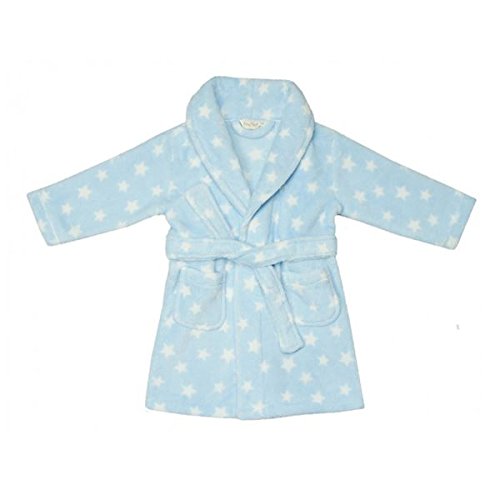 BABYTOWN Baby Girls Boys Star/Heart Fleece Dressing Gown Robes Super Soft Cosy