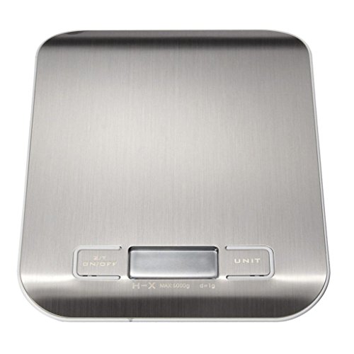 MagiDeal Mini 5kg Digital Küchenwaage Edelstahl Grammwaage Feinwaage Koch Werkzeug