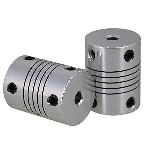 Winwill® 3/4/5/6/7/8/ 10mm Aluminium-Wellenkupplung Flexibler Koppler-Motoranschluss 1Pc