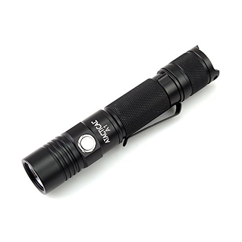Atactical A1 Taschenlampe Praktische LED Taschenlampe, Superhell 550 Lumen Cree LED, IPX7 Wasserfest, 5 Einstellungen Low/Mid/High/Trubo/Strobo für Campen, Wandern, Fahrradfahren und Notfälle - 2