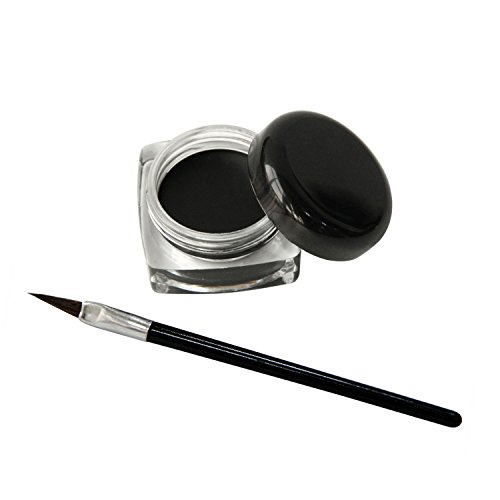 Black Gel Eyeliner Waterproof Eyeliner Makeup Cosmetic With Brush