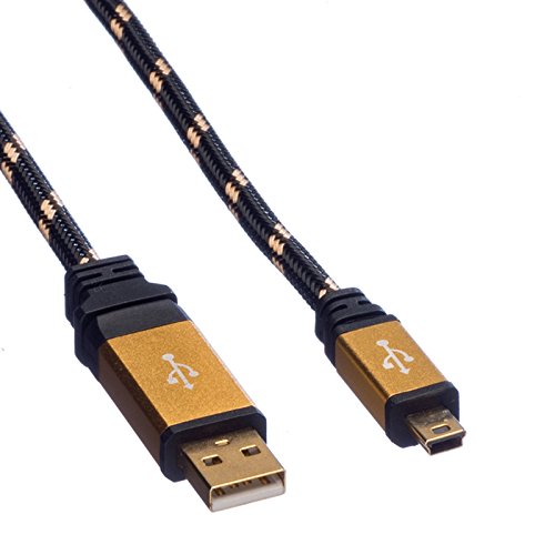 ROLINE GOLD USB 2.0 Kabel Typ A Mini Kabel 5-polig 3m - 3