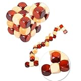 Lewo Holz 3D Rätsel Würfel Puzzles Soma Puzzle Spiel für Erwachsene Kinder - 3