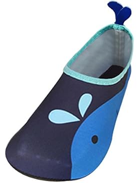 JACKSHIBO Jungen Mädchen Strandschuhe Schwimmschuhe Aqua Schuhe Unisex-Kinder Surfschuhe Badeschuhe
