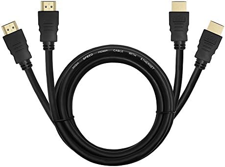 Crypto HDMI 2-PackCable v2.0 1,8m M / M gold-plated 4K, 3D capable, HDCP, Ethernet, audio, Perfect for a dvbt2 receiver, 4K TV 4K Blu-ray player, game consoles, color black