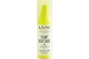 NYX Professional Makeup - Base Fixatrice de Maquillage 2-en-1 - Aux Électrolytes et Vitamines - Repulpe et Hydrate - Formule Vegan - Plump Right Back - 30 ml