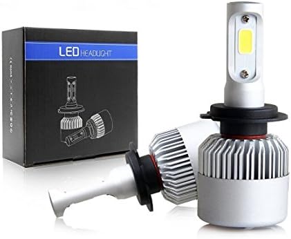 PARKVISION LED Headlight Bulbs All-in-One Conversion Kit H7 72W 16000 Lumens 6500K Cool White Headlamps Super Bright Auto Headlamp Plug &amp; Play- 1 Pair (H7)