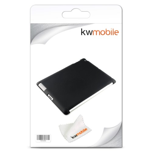 kwmobile Hülle für Apple iPad 2 / 3 / 4 – Smartcover Kompatibles Backcover Case Tablet Schutzhülle TPU Silikon – Tabletcase Cover Schwarz - 6