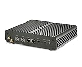 Kingdel® Intel Haswell i7 4th Generation CPU Mini Box PC, Fanless HTPC, Mini Desktop Computer with 8GB RAM, 128GB SSD, 2*HDMI, 2*LAN, 4*USB3.0 Wi-Fi, Windows 10 Pro